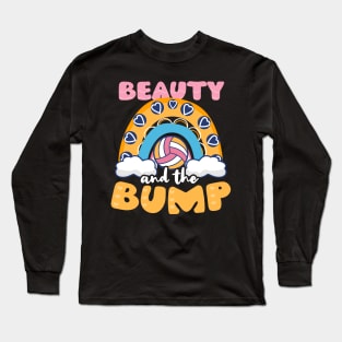 Volleyball Pregnancy Shirt | Beauty And The Bump Long Sleeve T-Shirt